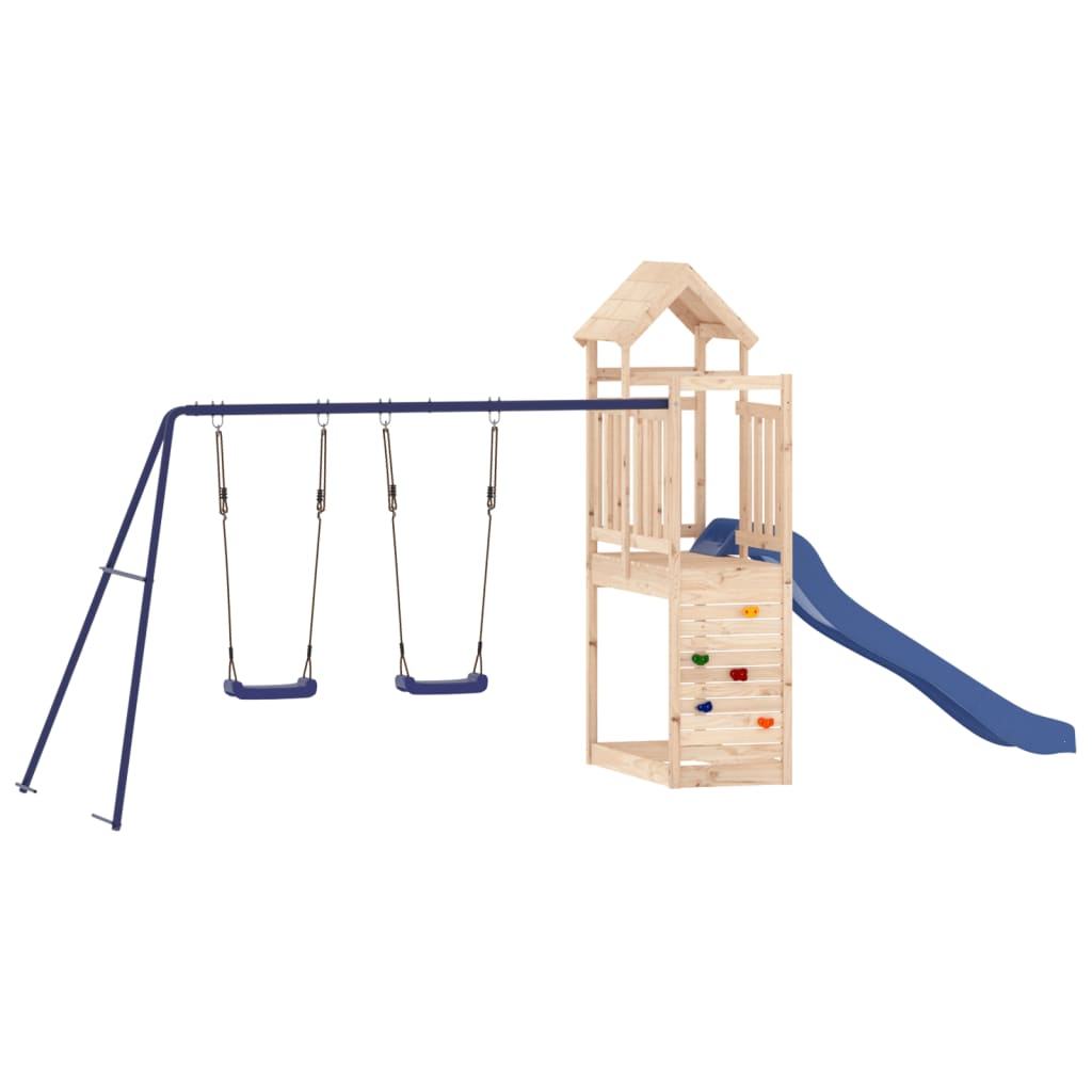 Outdoor Playset Solid Wood Pine