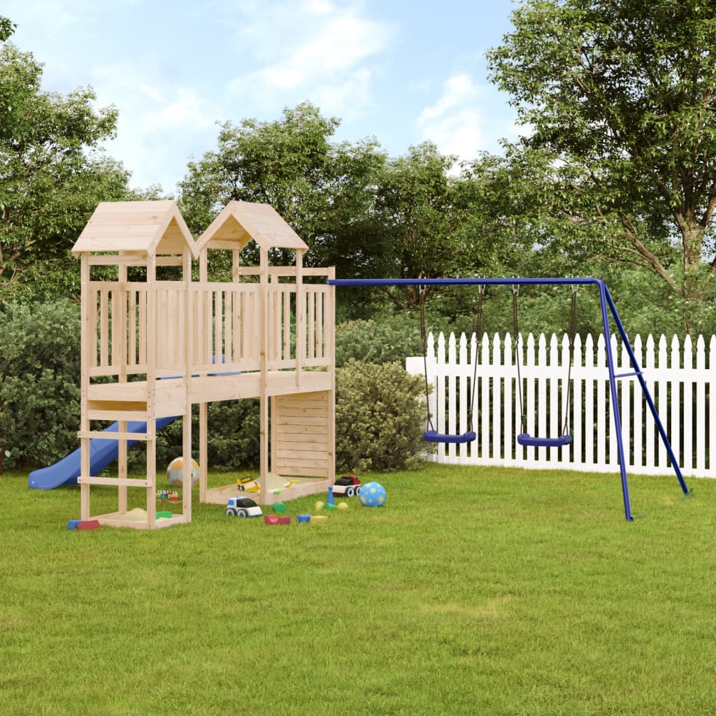 Outdoor Playset Solid Wood Pine