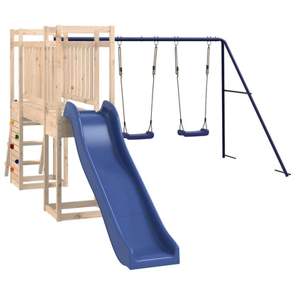 Outdoor Playset Solid Wood Pine