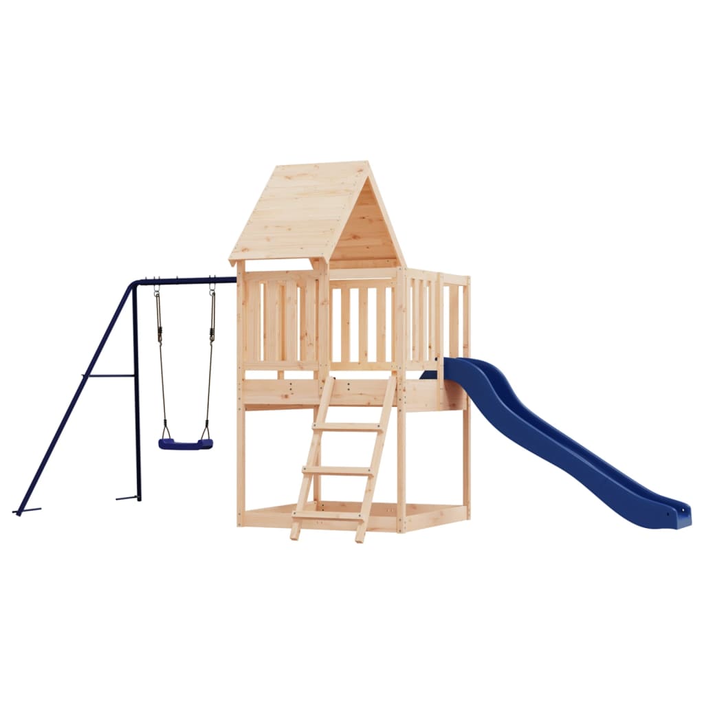 Outdoor Playset Solid Wood Pine