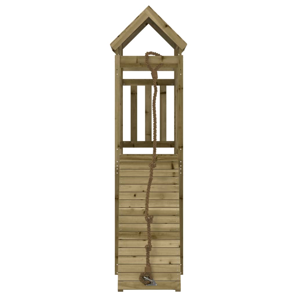 Playhouse with Climbing Wall Impregnated Wood Pine