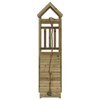 Playhouse with Climbing Wall Impregnated Wood Pine