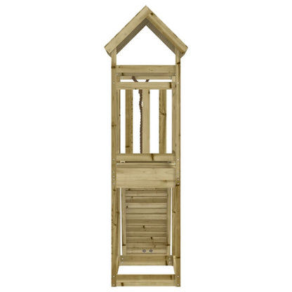 Playhouse with Climbing Wall Impregnated Wood Pine