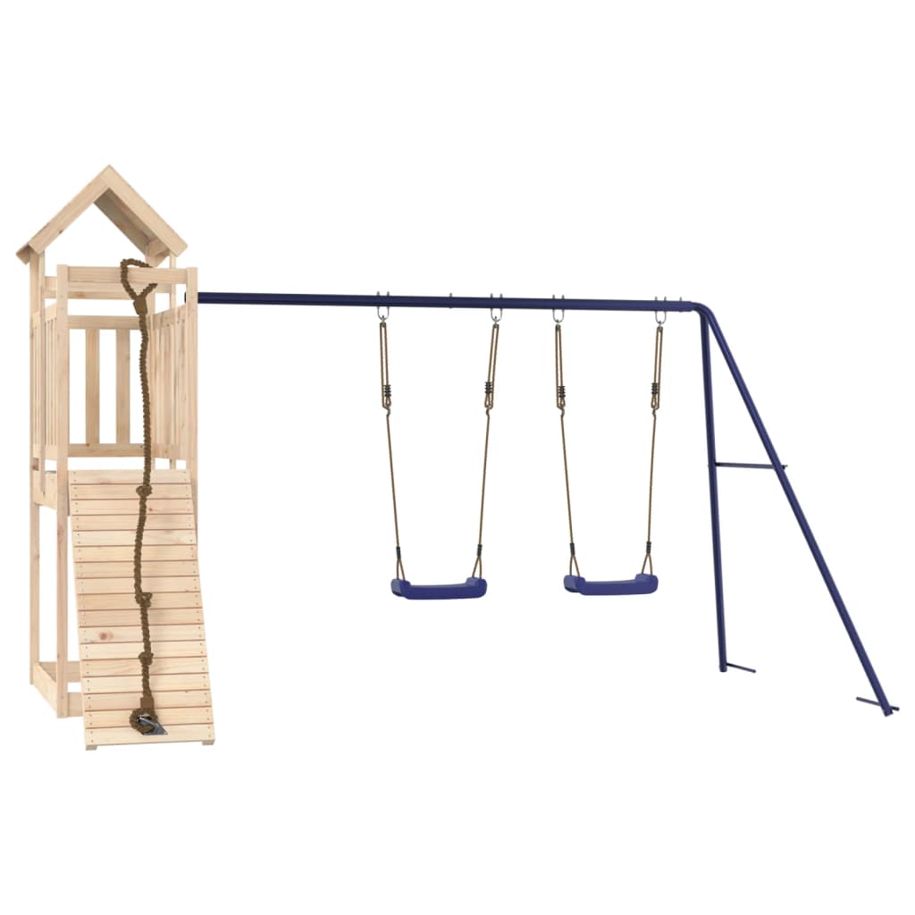 Outdoor Playset Solid Wood Pine