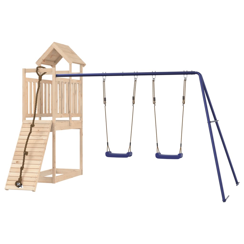 Outdoor Playset Solid Wood Pine