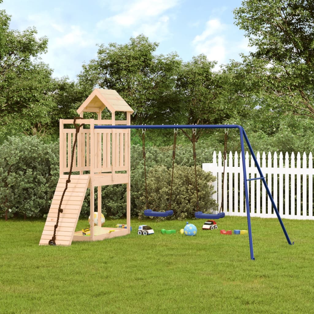 Outdoor Playset Solid Wood Pine