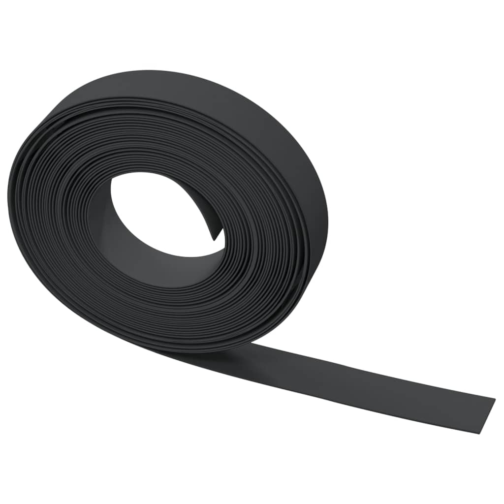 Garden Edgings 2 pcs Black 10 m 10 cm Polyethylene