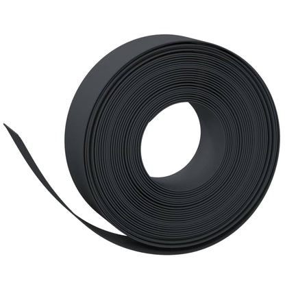 Garden Edgings 4 pcs Black 10 m 15 cm Polyethylene