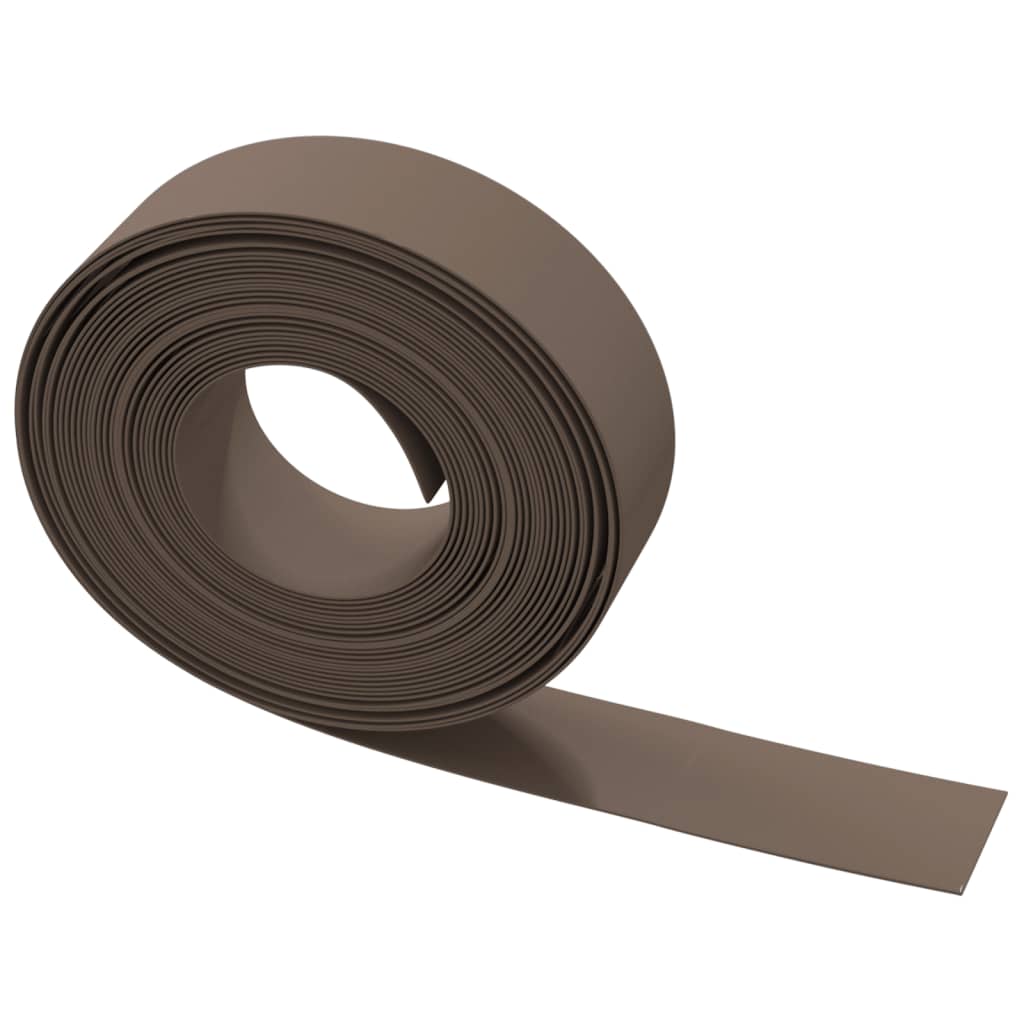 Garden Edgings 5 pcs Brown 10 m 15 cm Polyethylene