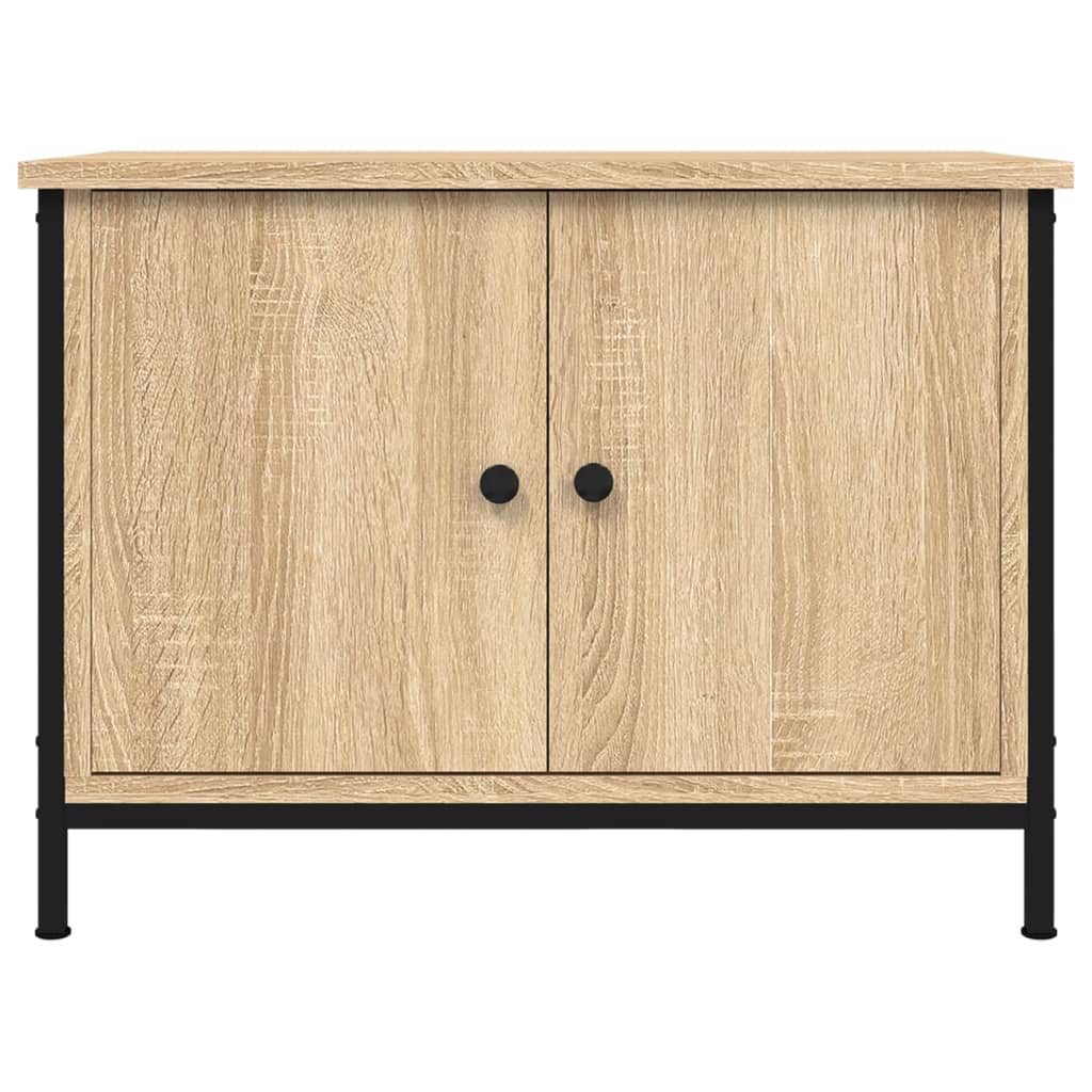 TV Cabinet with Doors Sonoma Oak 60x35x45 cm Engineered Wood