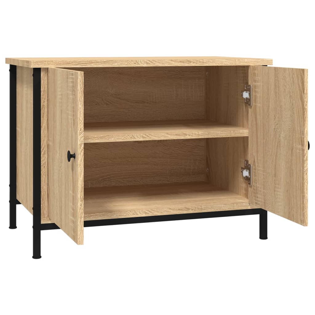 TV Cabinet with Doors Sonoma Oak 60x35x45 cm Engineered Wood