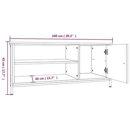 TV Cabinet Sonoma Oak 100x40x45 cm Engineered Wood