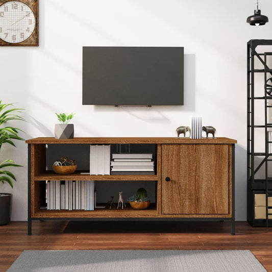 TV Cabinet Brown Oak 100x40x45 cm Engineered Wood