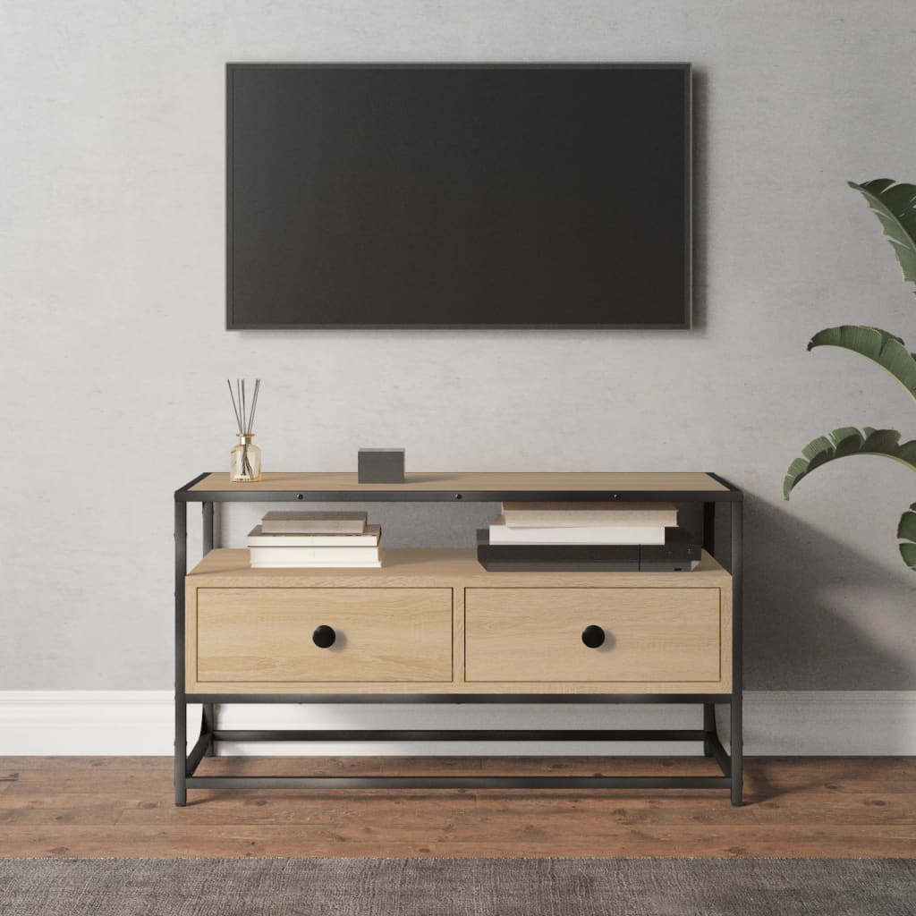 TV Cabinet Sonoma Oak 80x35x45 cm Engineered Wood