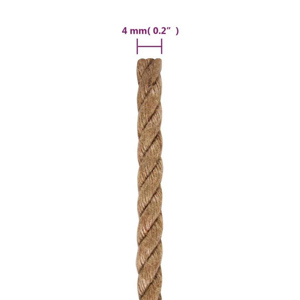 Jute Rope 100 m Long 4 mm Thick