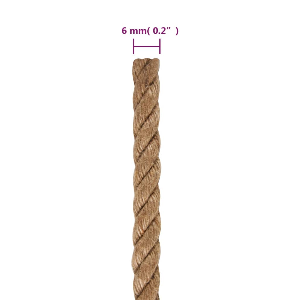 Jute Rope 25 m Long 6 mm Thick