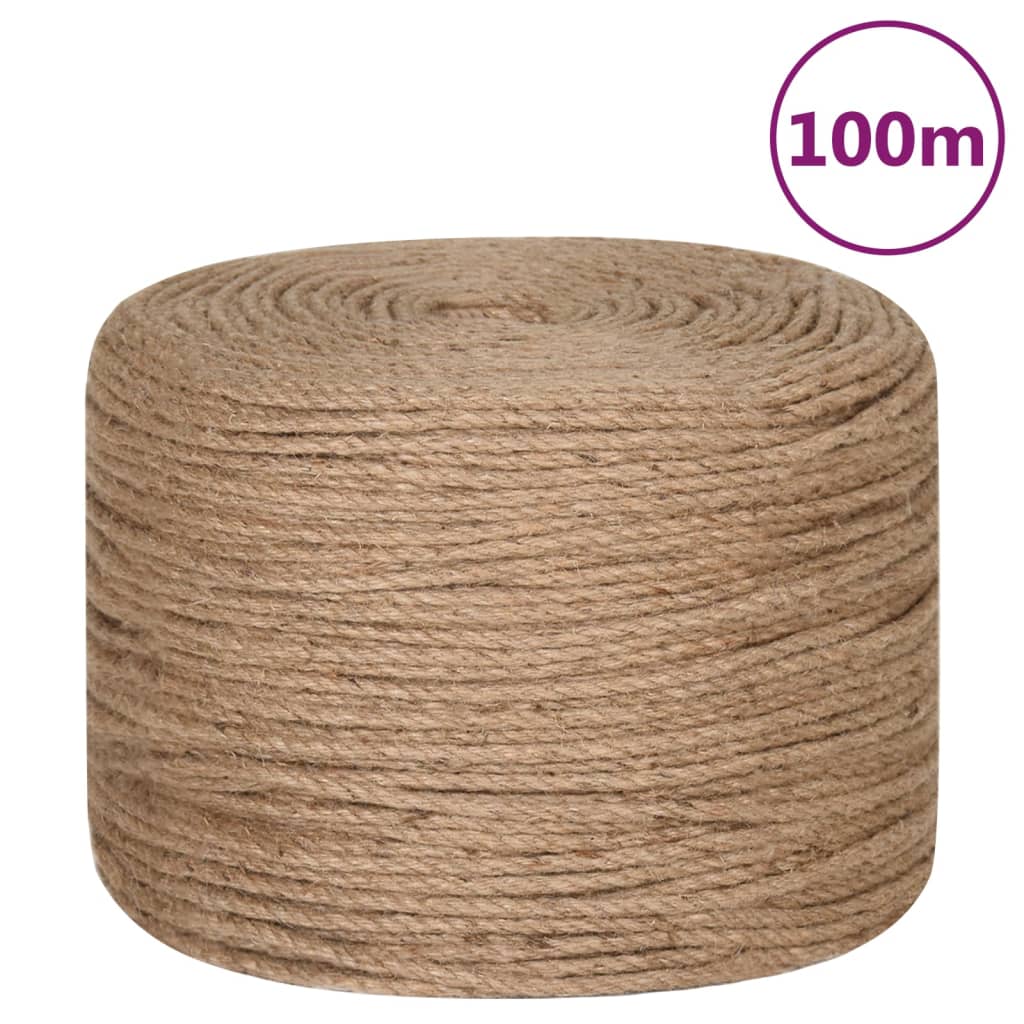 Jute Rope 100 m Long 6 mm Thick