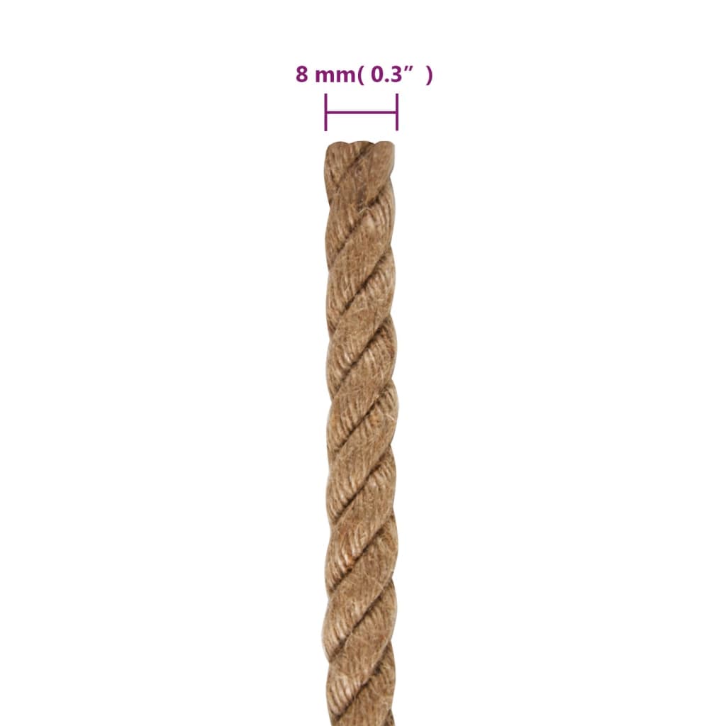 Jute Rope 50 m Long 8 mm Thick