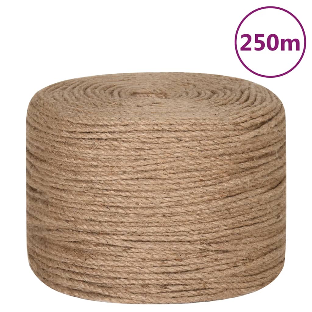 Jute Rope 250 m Long 8 mm Thick