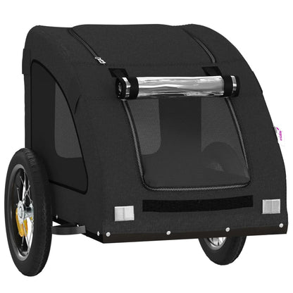 Pet Bike Trailer Black Oxford Fabric and Iron