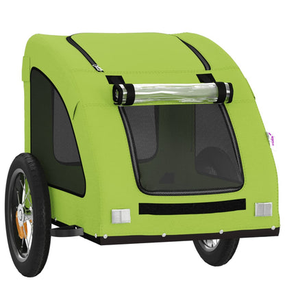 Pet Bike Trailer Green Oxford Fabric and Iron