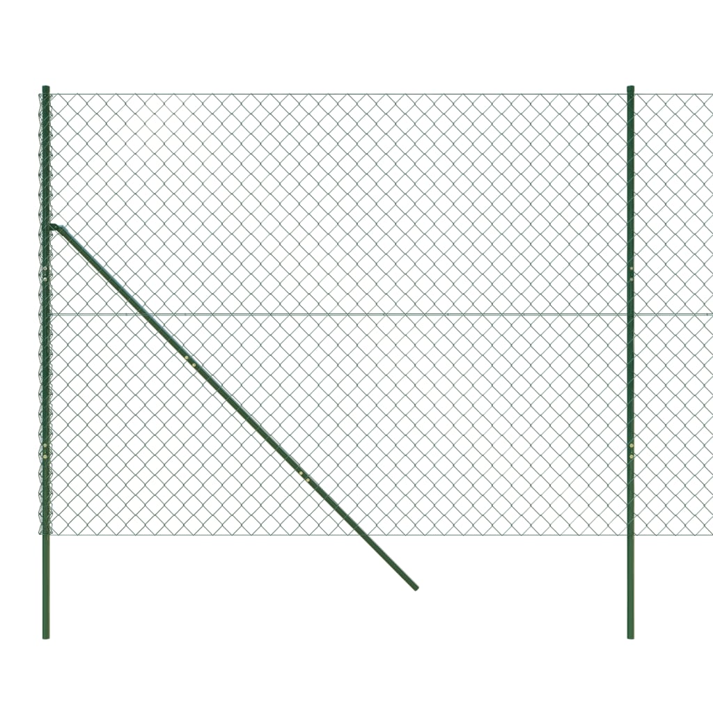 Chain Link Fence Green 1.8x10 m