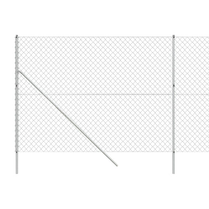 Chain Link Fence Silver 1.6x10 m