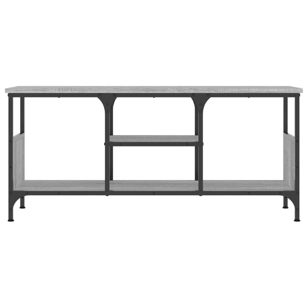 TV Cabinet Grey Sonoma 100x35x45 cm Engineered Wood&Iron