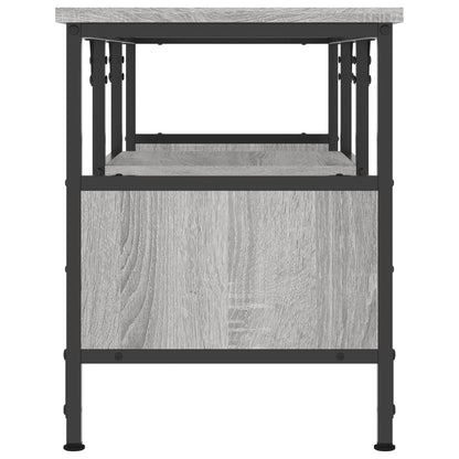 TV Cabinet Grey Sonoma 100x35x45 cm Engineered Wood&Iron