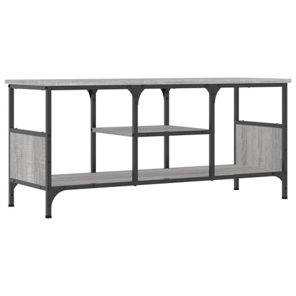 TV Cabinet Grey Sonoma 100x35x45 cm Engineered Wood&Iron