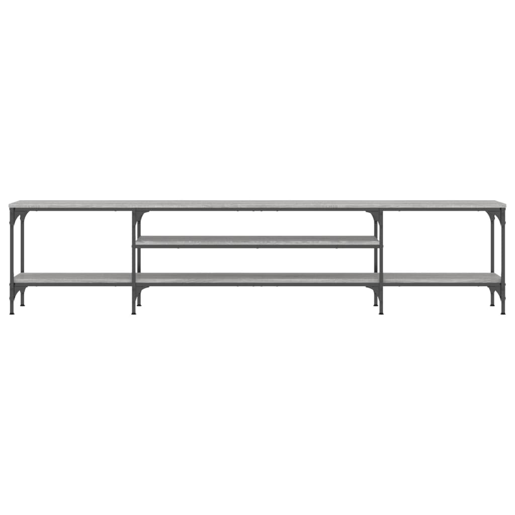 TV Cabinet Grey Sonoma 201x35x45 cm Engineered Wood&Iron