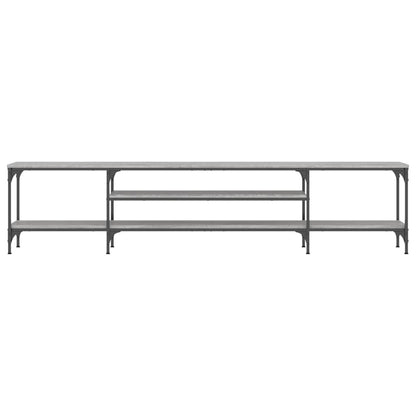 TV Cabinet Grey Sonoma 201x35x45 cm Engineered Wood&Iron