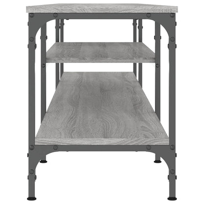 TV Cabinet Grey Sonoma 201x35x45 cm Engineered Wood&Iron