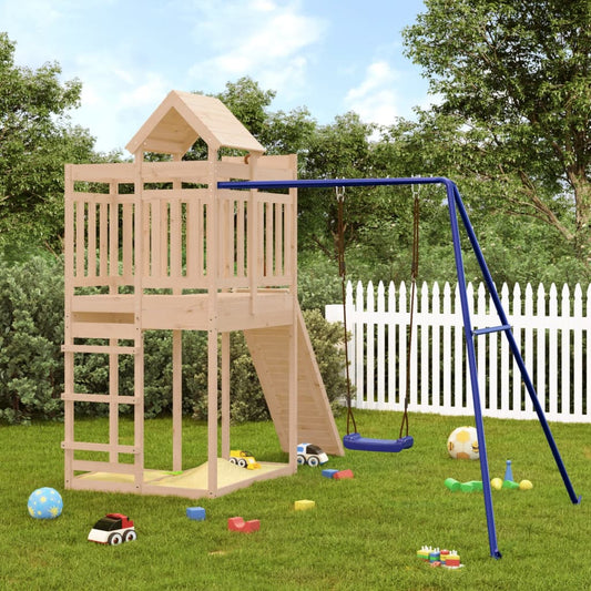 Outdoor Playset Solid Wood Pine