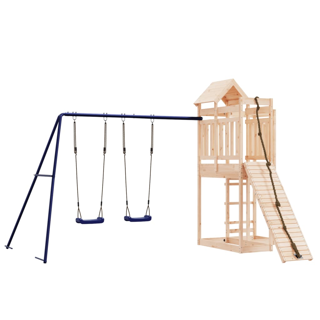 Outdoor Playset Solid Wood Pine