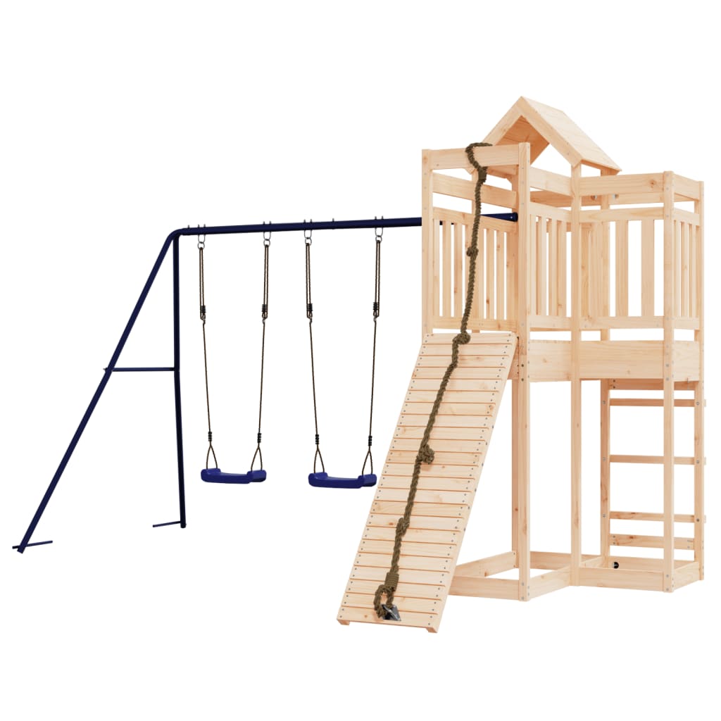 Outdoor Playset Solid Wood Pine