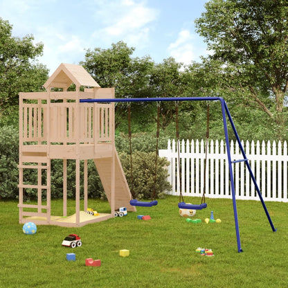 Outdoor Playset Solid Wood Pine