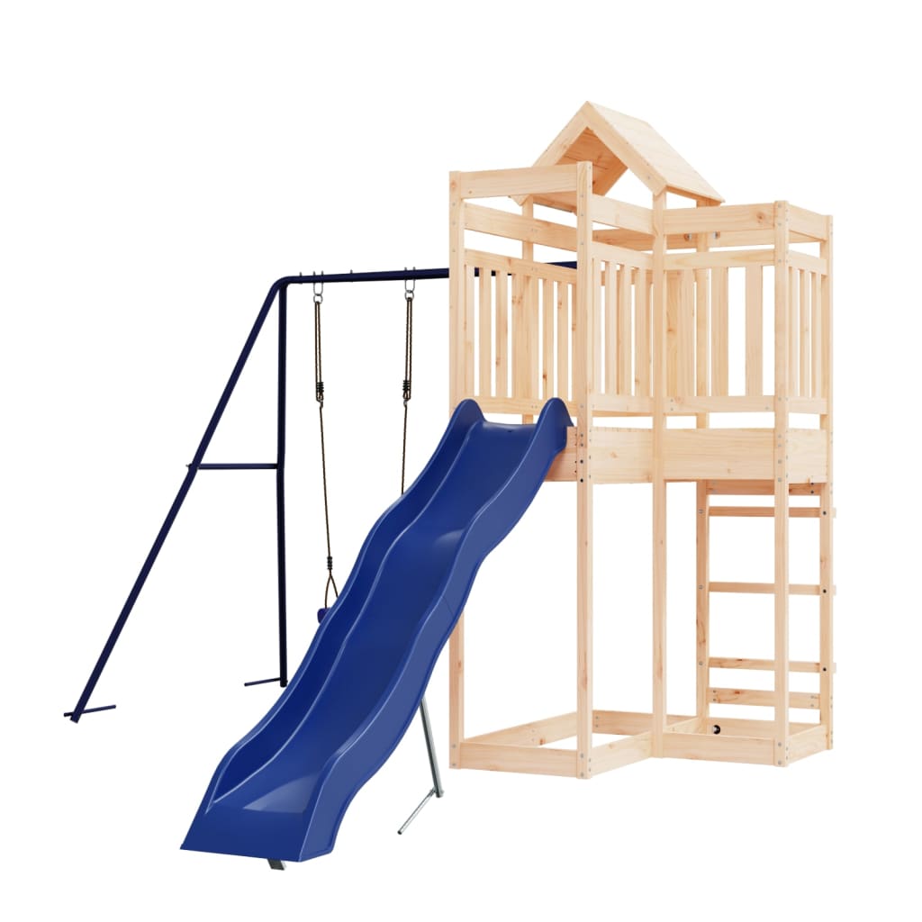 Outdoor Playset Solid Wood Pine