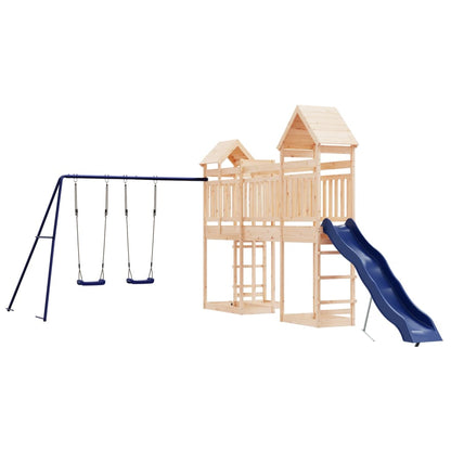 Outdoor Playset Solid Wood Pine