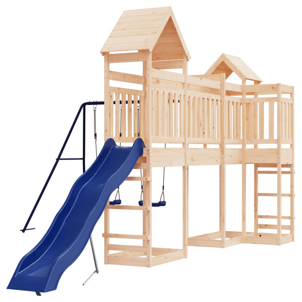 Outdoor Playset Solid Wood Pine