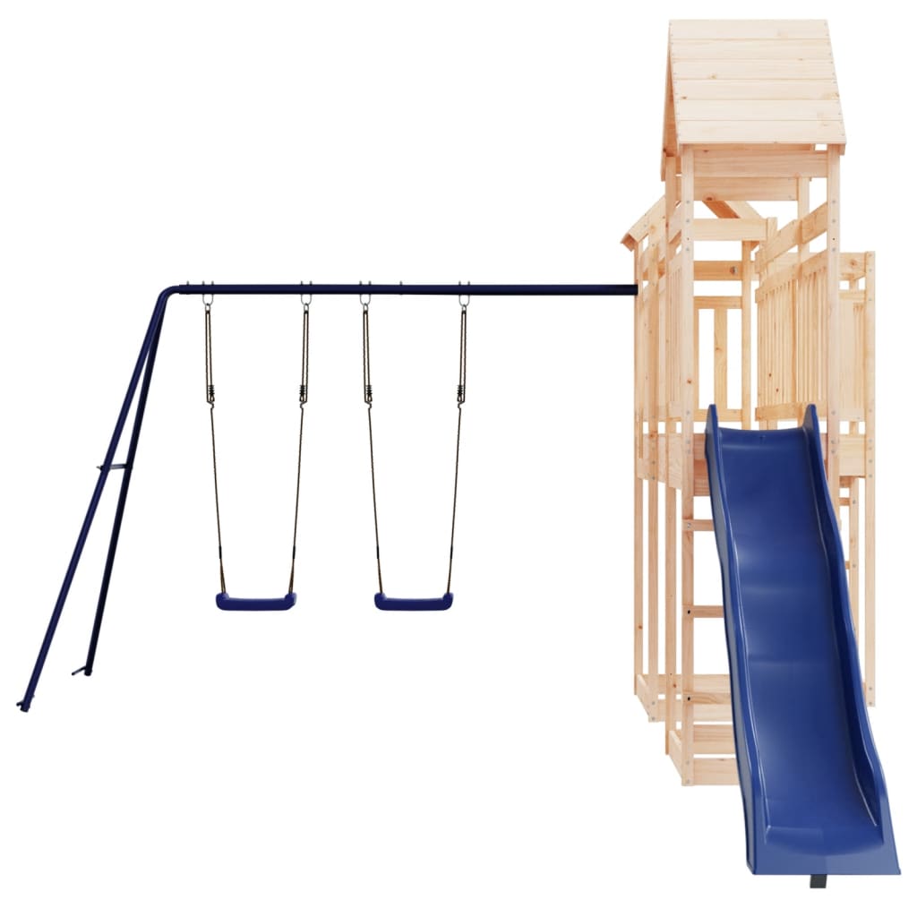 Outdoor Playset Solid Wood Pine