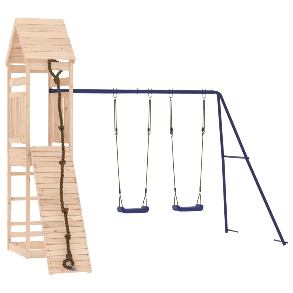 Outdoor Playset Solid Wood Pine