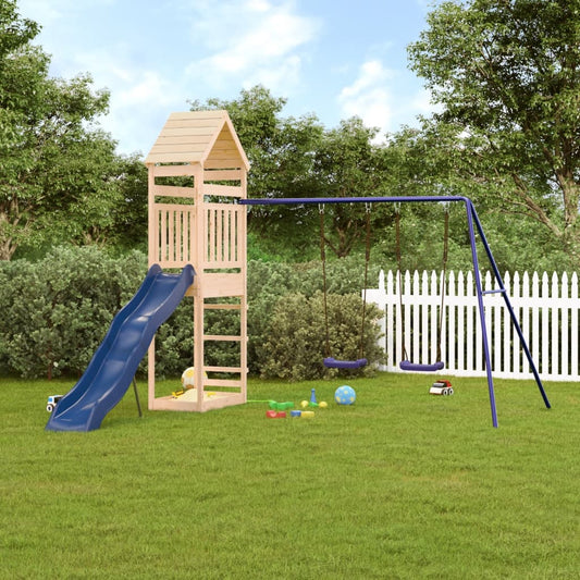 Outdoor Playset Solid Wood Pine