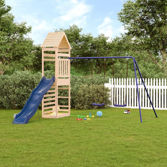 Outdoor Playset Solid Wood Pine