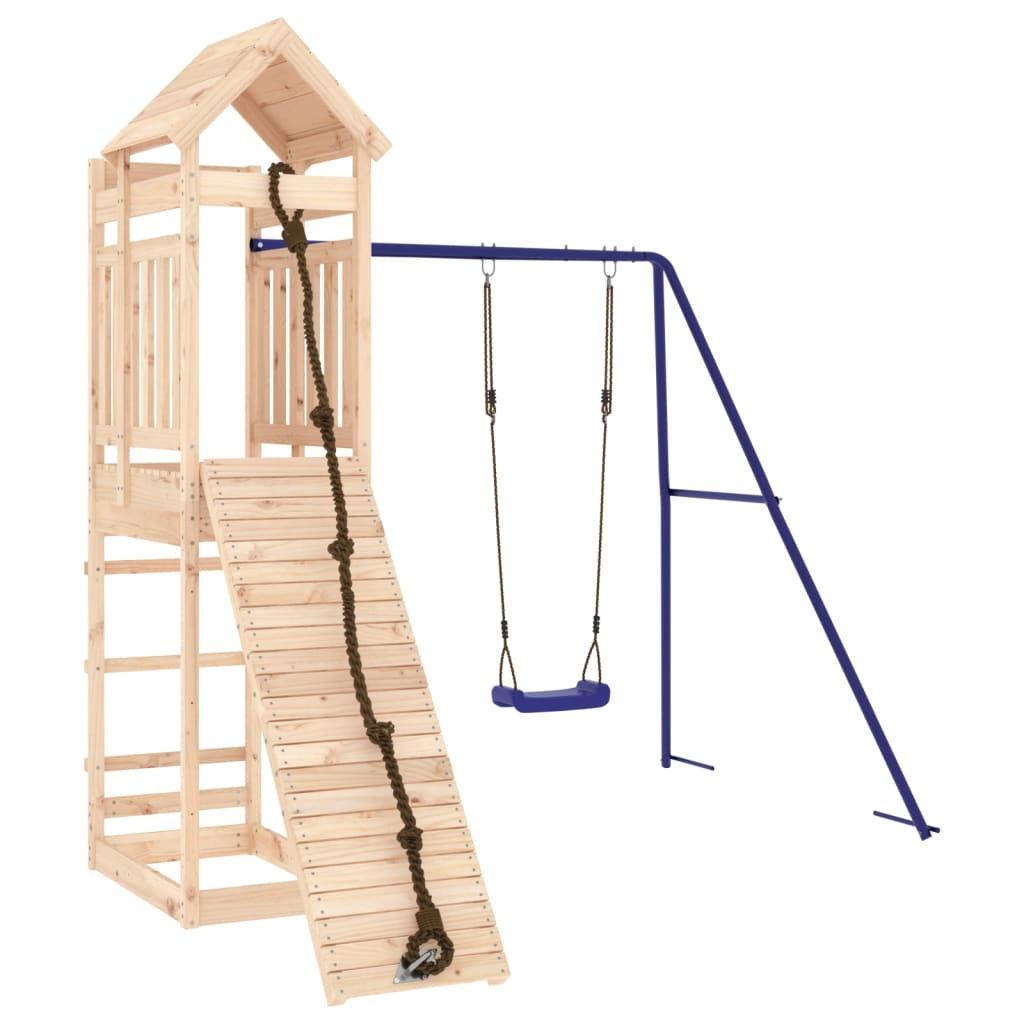 Outdoor Playset Solid Wood Pine