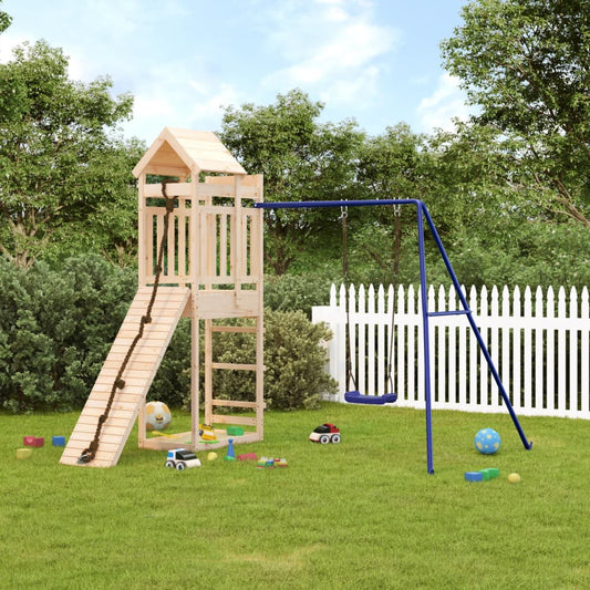 Outdoor Playset Solid Wood Pine