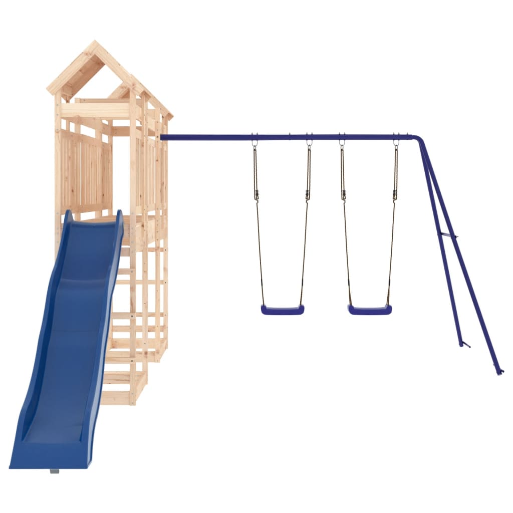 Outdoor Playset Solid Wood Pine