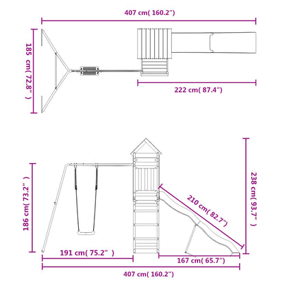 Outdoor Playset Impregnated Wood Pine