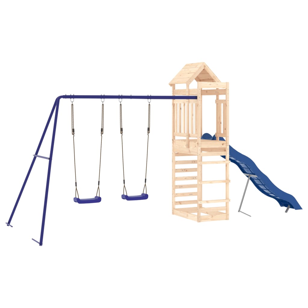 Outdoor Playset Solid Wood Pine