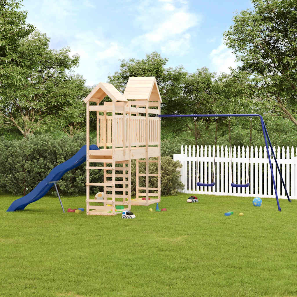 Outdoor Playset Solid Wood Pine